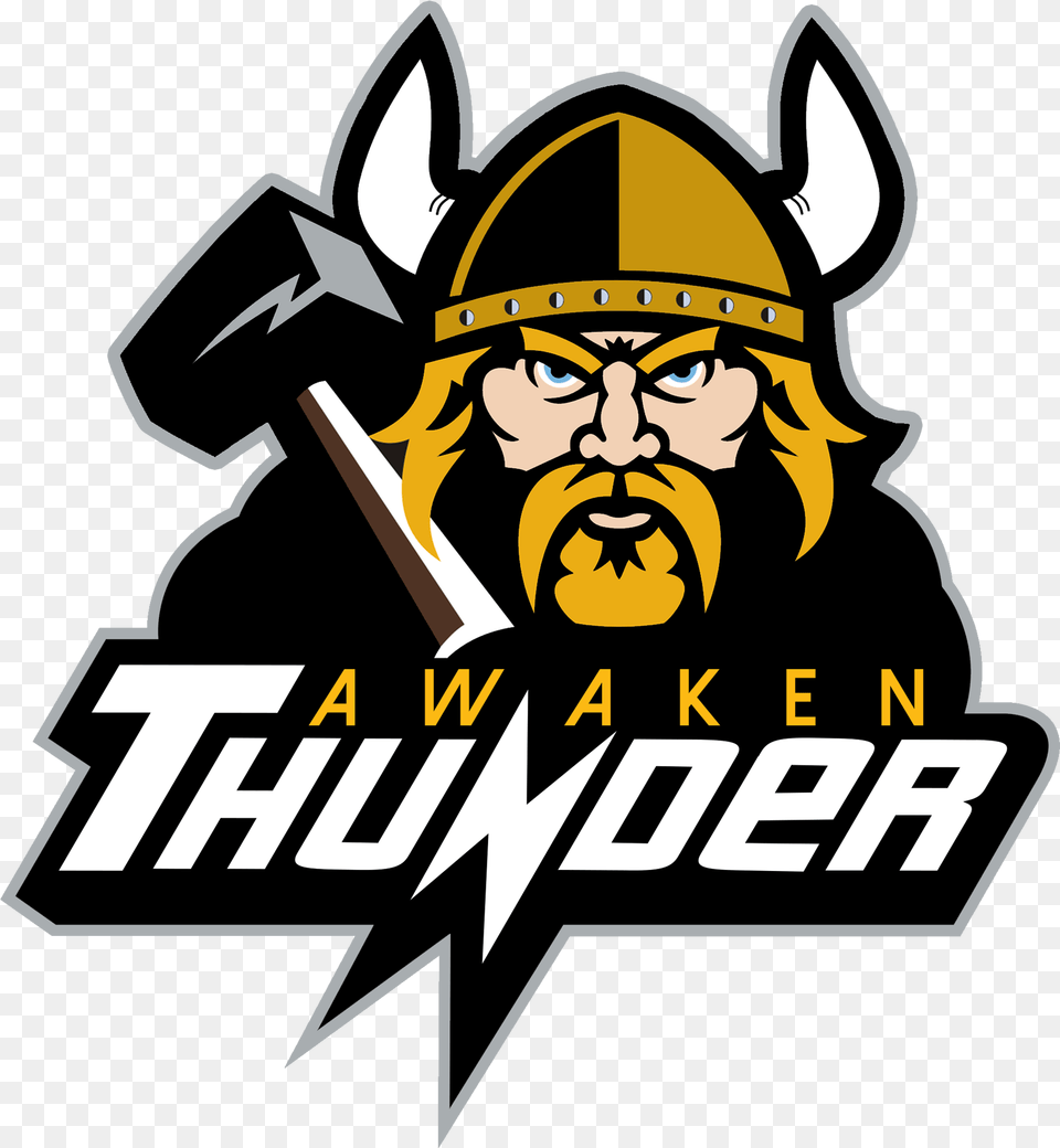 Thunder Awaken Tw Stockton Thunder, Face, Head, Person, Logo Free Png