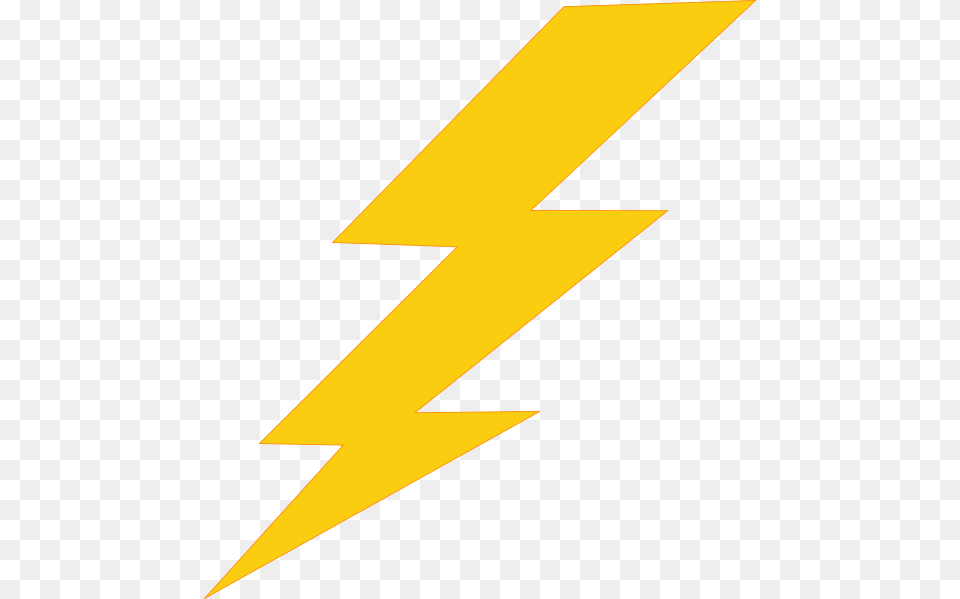 Thunder Bolt Plain Clip Art At Clker Lightning Bolt Clipart, Logo, Rocket, Weapon Free Png Download