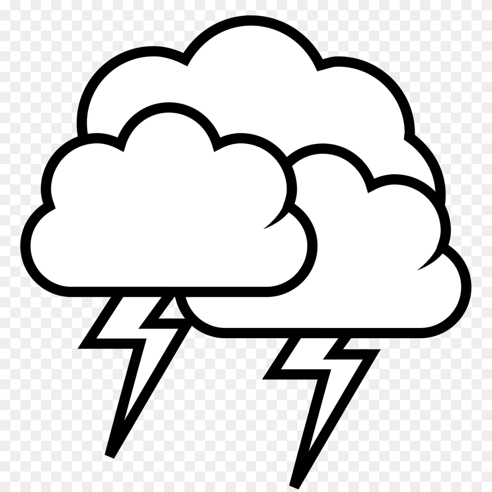 Thunder Clipart Black And White Lightning Clipart Black And White, Body Part, Hand, Person, Stencil Png