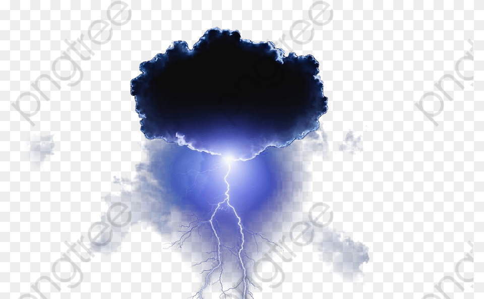 Thunder Clipart Category Dark Blue Cloud, Nature, Outdoors, Storm, Lightning Free Transparent Png