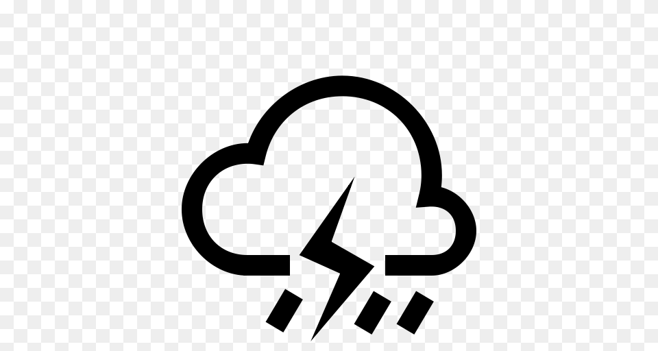 Thunder Clipart Wet Weather, Gray Free Png Download