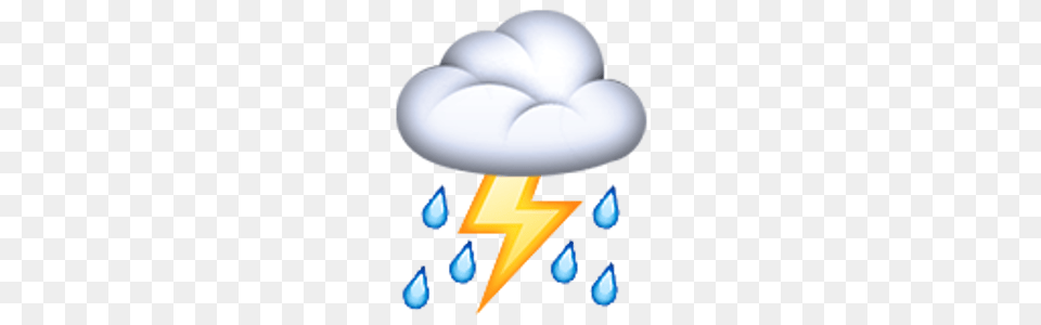 Thunder Cloud And Rain Emojis Emoji Cloud, Lighting, Light, Flare, Nuclear Free Png Download