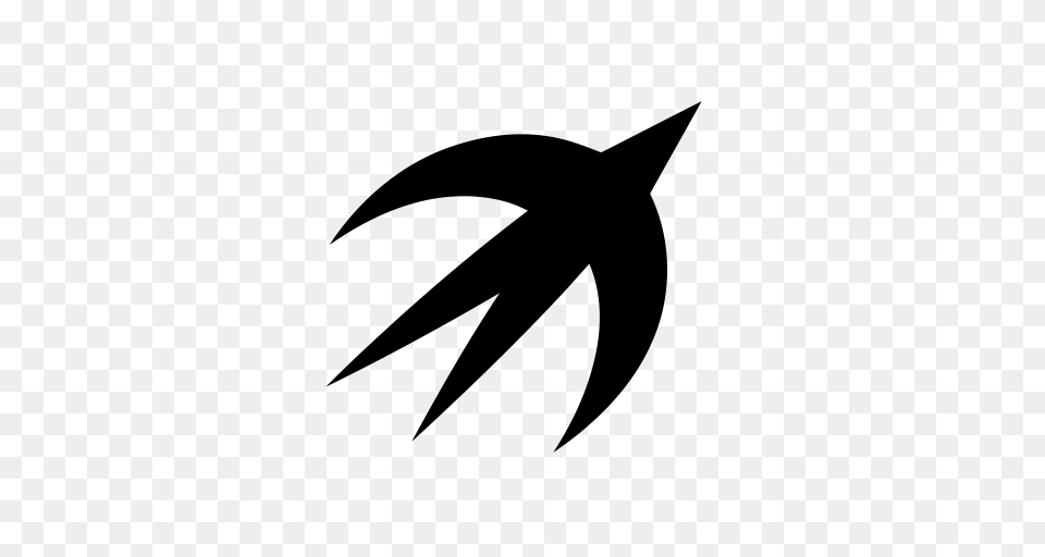 Thunder Fast Bird Thunder Icon With And Vector Format, Gray Png