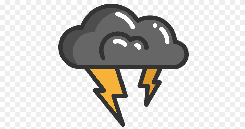 Thunder Icons And Graphics Cartoon Storm Clouds, Helmet, Electronics, Hardware Png Image