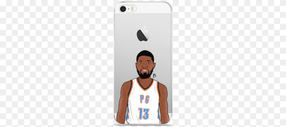 Thunder Sf Paul George Design, Electronics, Mobile Phone, Phone, Adult Free Png