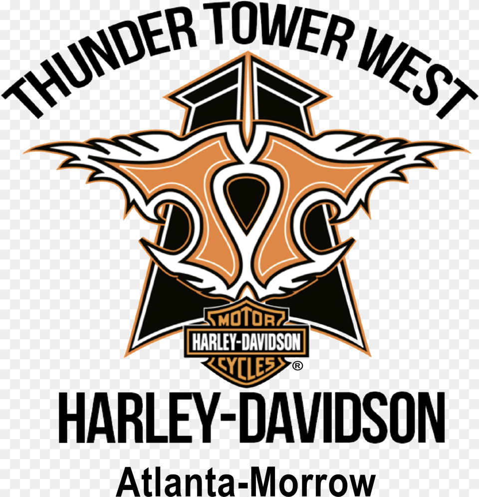 Thunder Tower West Harley Davidson, Emblem, Logo, Symbol, Animal Free Transparent Png