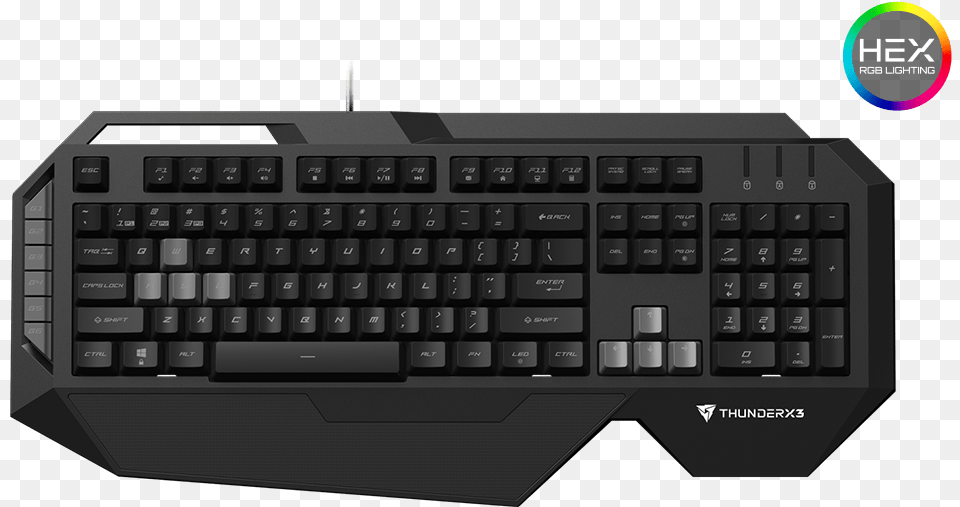 Thunder X3 Keyboard, Computer, Computer Hardware, Computer Keyboard, Electronics Png Image
