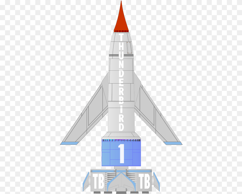 Thunderbird 1 Clipart, Aircraft, Spaceship, Transportation, Vehicle Png