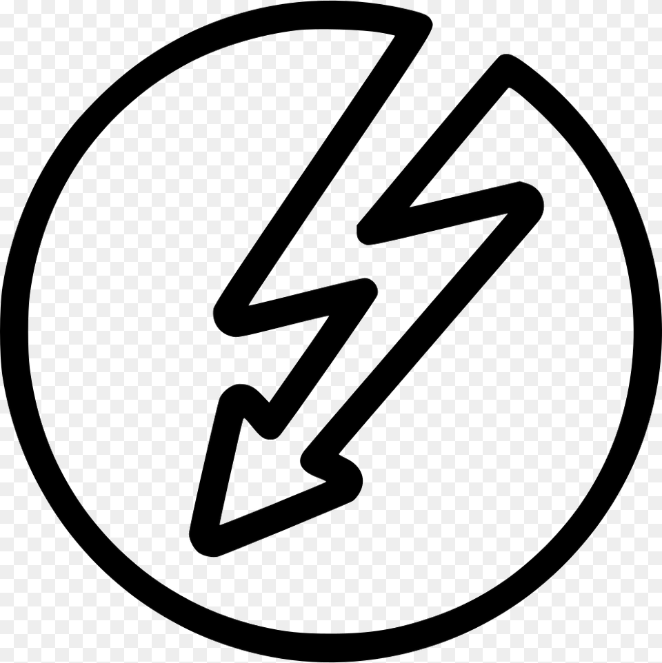 Thunderbolt Icon, Symbol, Sign, Text, Ammunition Free Transparent Png