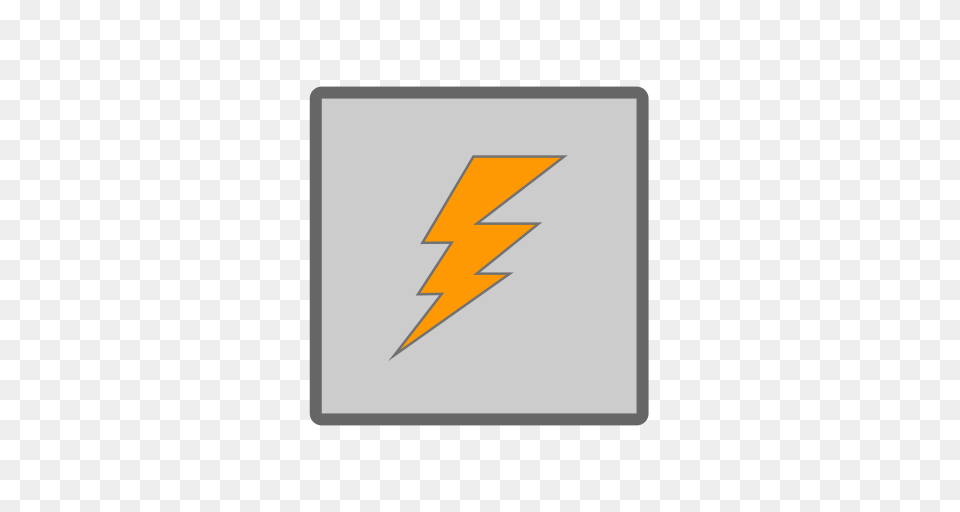 Thunderbolt Orange Orange Icon With And Vector Format, Logo, Text Free Transparent Png