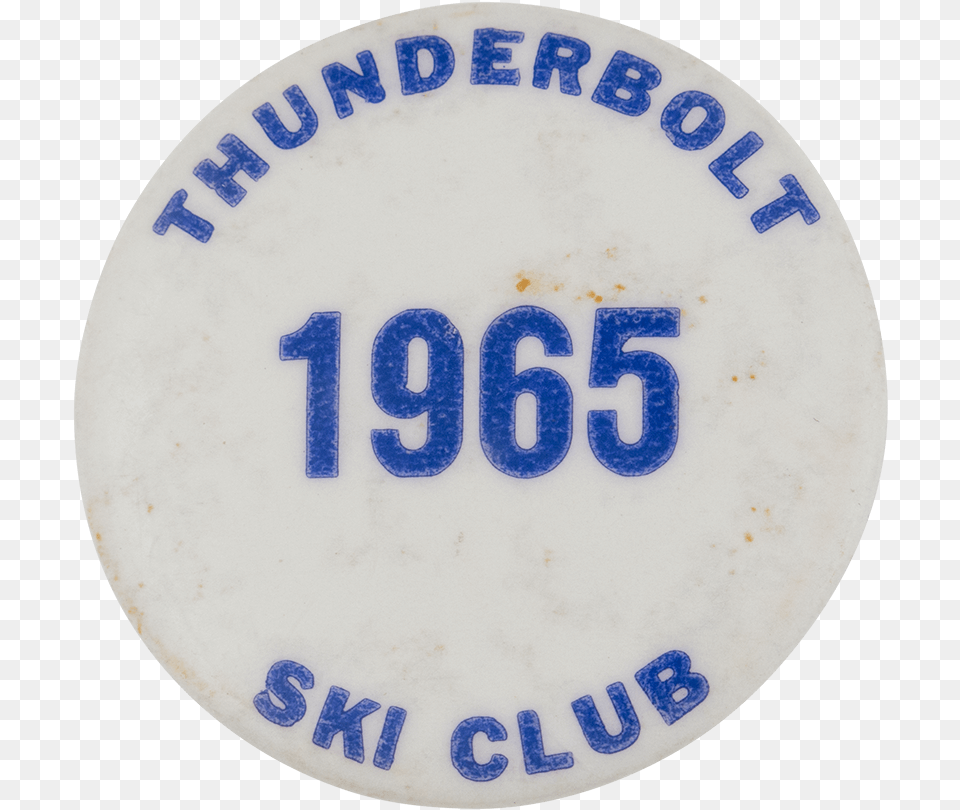 Thunderbolt Ski Club Club Button Museum Badge, Logo, Symbol, Disk Free Transparent Png