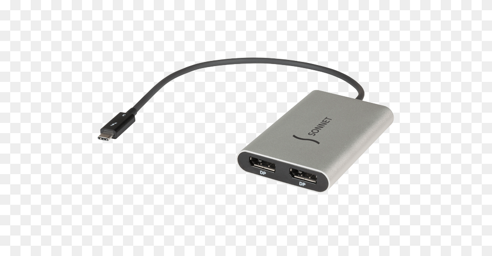 Thunderbolt To Dual Displayport Adapter Sonnet Online Store, Electronics, Hardware Png