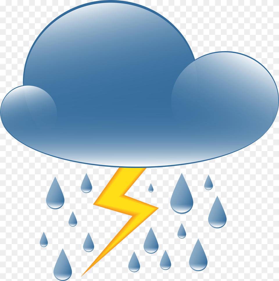 Thundery Showers Weather Icon Clip Art, Clothing, Hat, Lighting, Astronomy Free Png Download