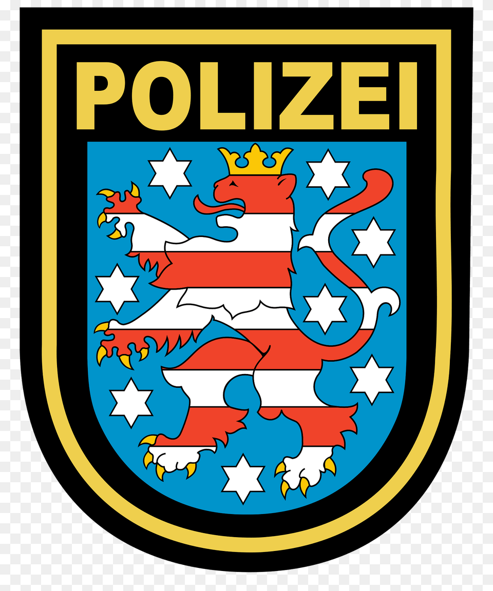Thuringia Police Patch Clipart, Logo, Armor, Symbol Free Transparent Png