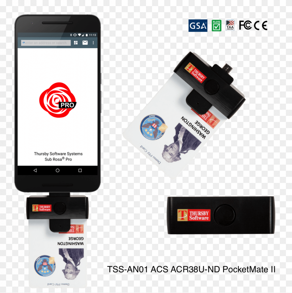 Thursby Pkard Cac Piv Android Tablet Samsung Galaxy Id Card Reader Android, Electronics, Mobile Phone, Phone, Text Free Png Download