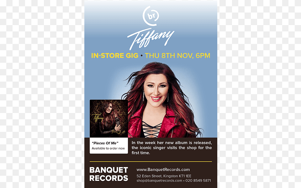 Thursday 8th November At Banquet Records Tiffany I Think We Re, Advertisement, Poster, Adult, Female Free Transparent Png