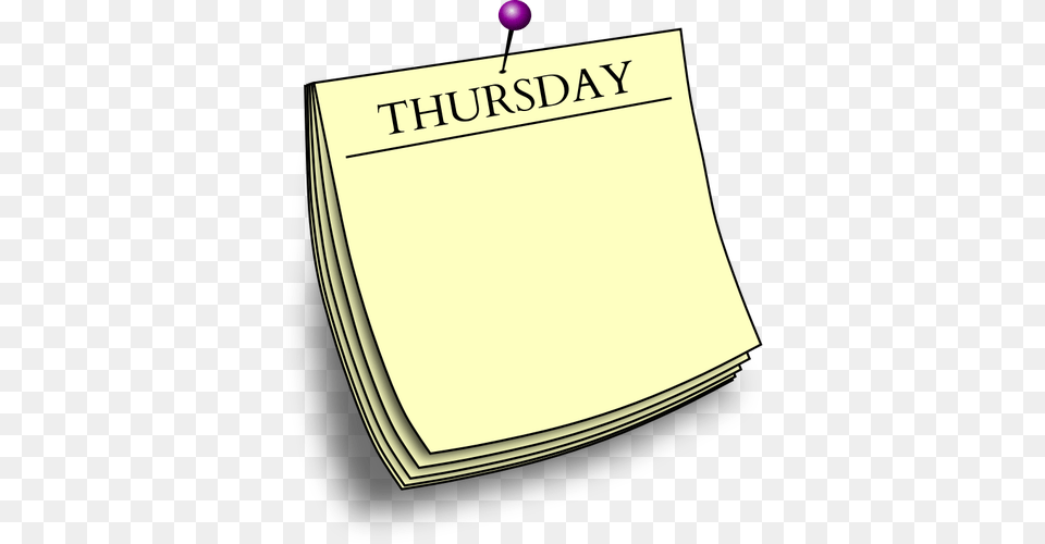 Thursday Reminder, Book, Page, Publication, Text Png Image