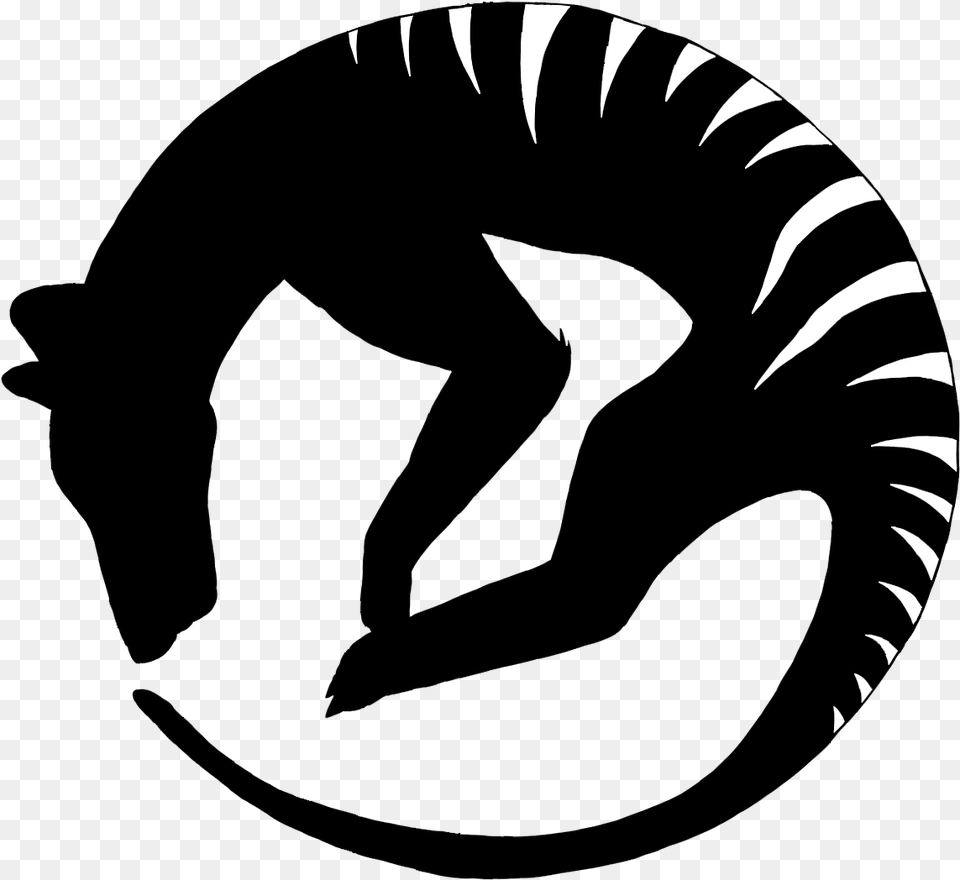 Thylacine Still Alive Logo Black By Chibis World Thylacine Logo, Stencil, Baby, Person Free Transparent Png