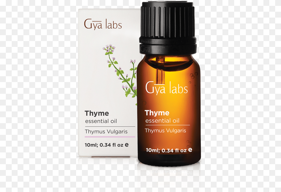 Thyme Ginger Gya Labs Essential Oils Reviews, Bottle, Herbal, Herbs, Plant Free Transparent Png