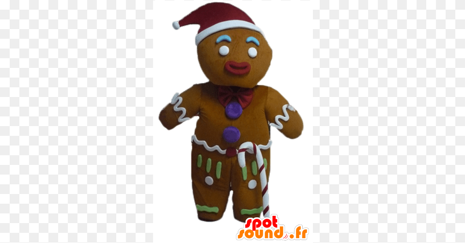 Ti Cookie Mascot Famous Gingerbread In Shrek Deguisement Bonhomme De Pain D Epice, Food, Toy, Sweets, Plush Free Transparent Png