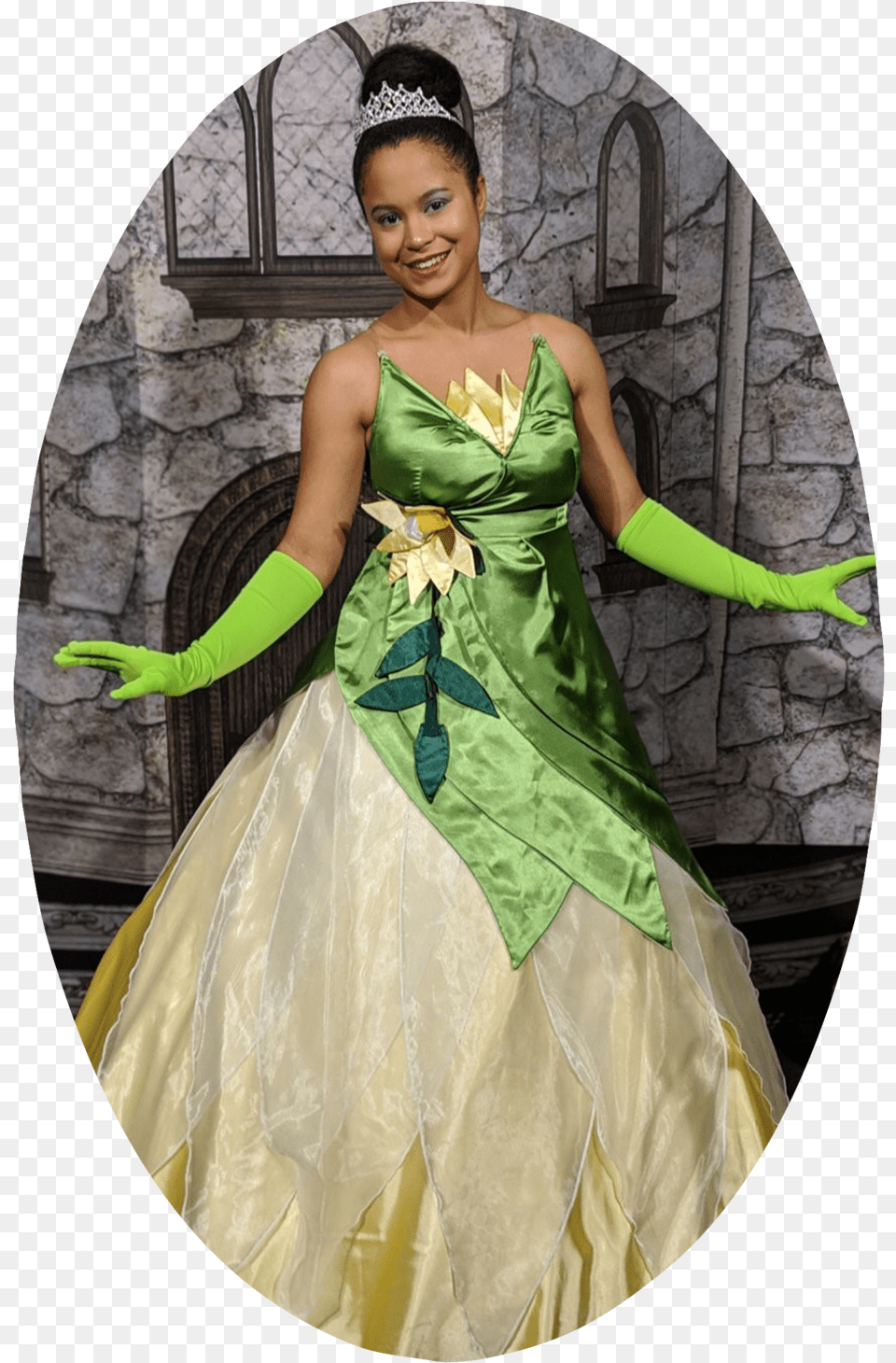 Tiana Gown, Formal Wear, Glove, Lady, Person Free Png Download