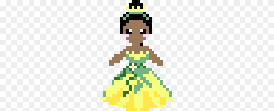 Tiana Princess Pattern Perler Beads, Dancing, Leisure Activities, Person, Clothing Free Transparent Png