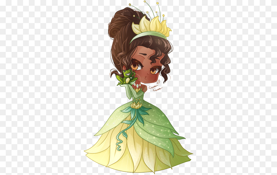 Tiana Tiana Chibi Disney Princess, Adult, Wedding, Person, Female Png Image