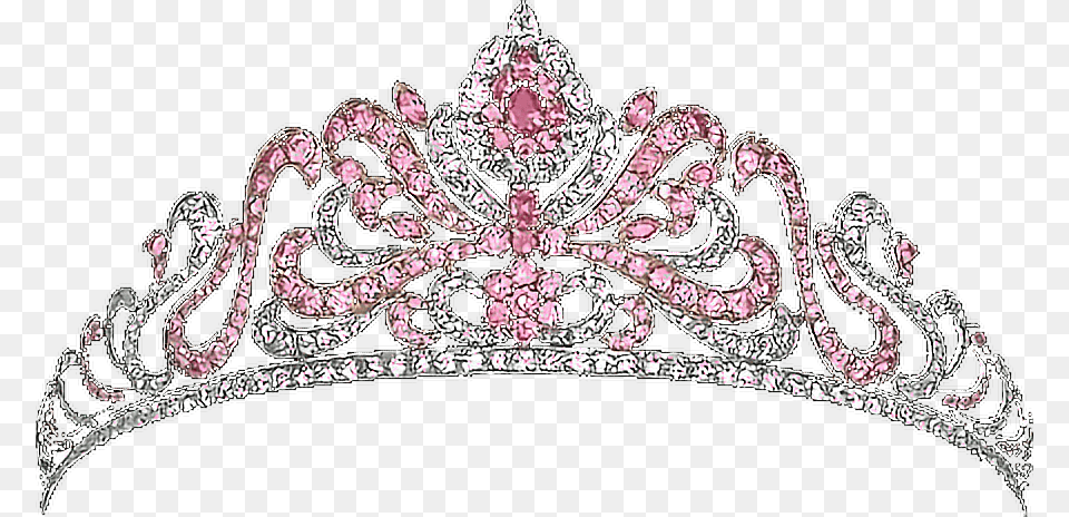 Tiara Crown Pink Diamonds Fashion Pink Diamond Tiaras, Accessories, Jewelry, Person Png