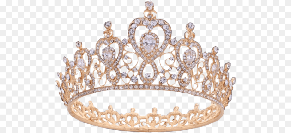 Tiara Icon Gold Goldcrown Crown Jewel Jewels Gold Transparent Queen Crown, Accessories, Birthday Cake, Cake, Cream Free Png Download