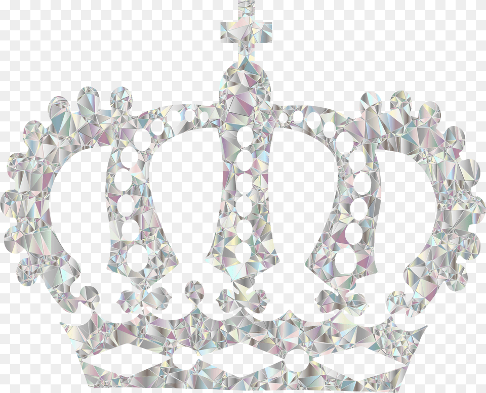 Tiara Transparent Crystal Silhouette King Crown, Accessories, Jewelry, Chandelier, Lamp Free Png