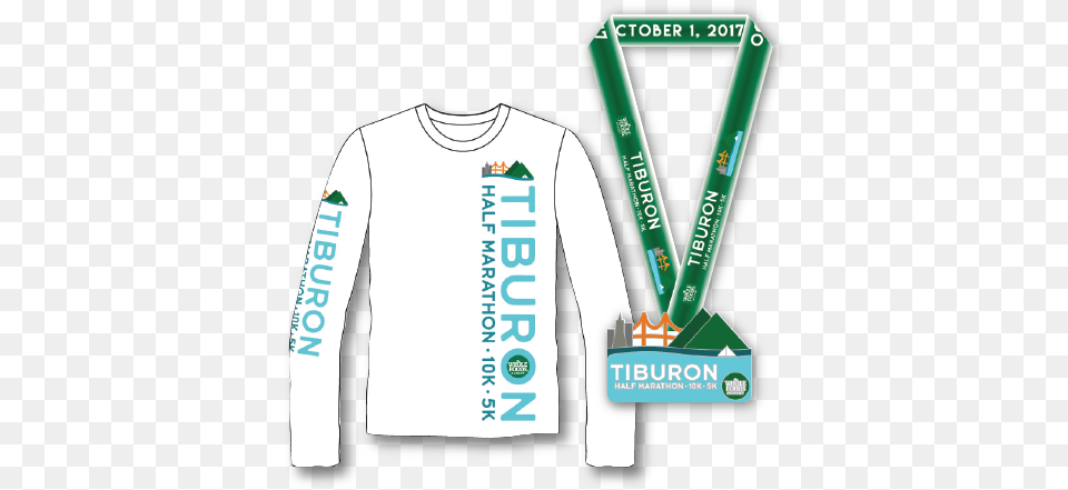 Tiburon Tshirt And Medal 01 Medal, Clothing, Long Sleeve, Shirt, Sleeve Free Png Download