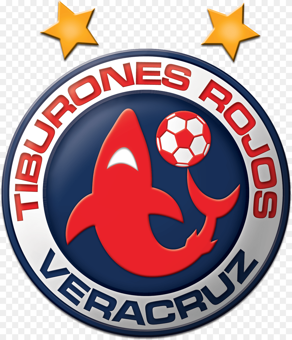 Tiburones Rojos De Veracruz, Badge, Logo, Symbol, Football Free Png Download