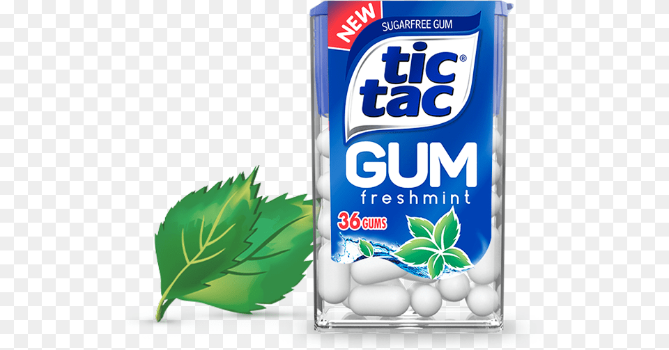 Tic Tac Gum Freshmint Tic Tac Gum 25 Pcs, Herbal, Herbs, Plant Free Transparent Png