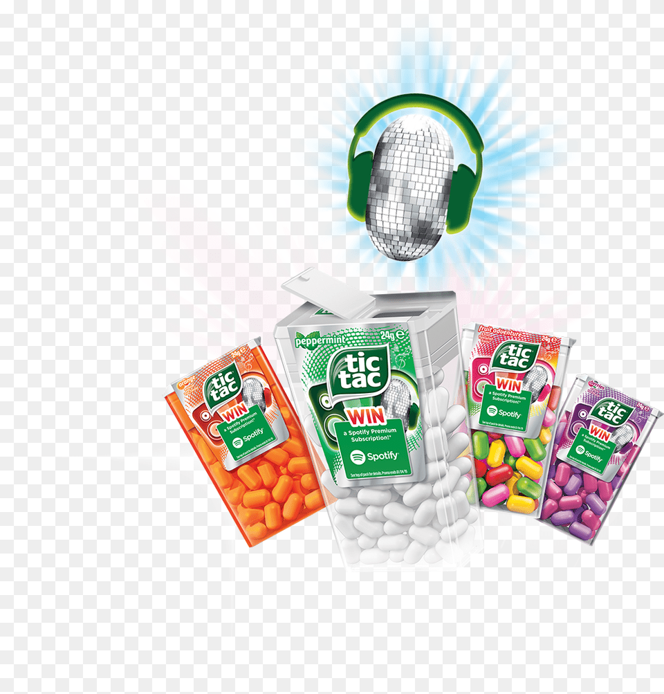 Tic Tac Spotify, Food, Sweets, Gum, Medication Free Transparent Png