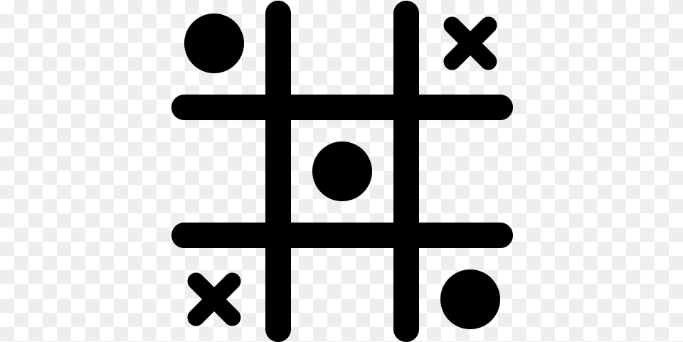 Tic Tac Toe By Prasad From Noun Project Vector Graphics, Gray Free Png