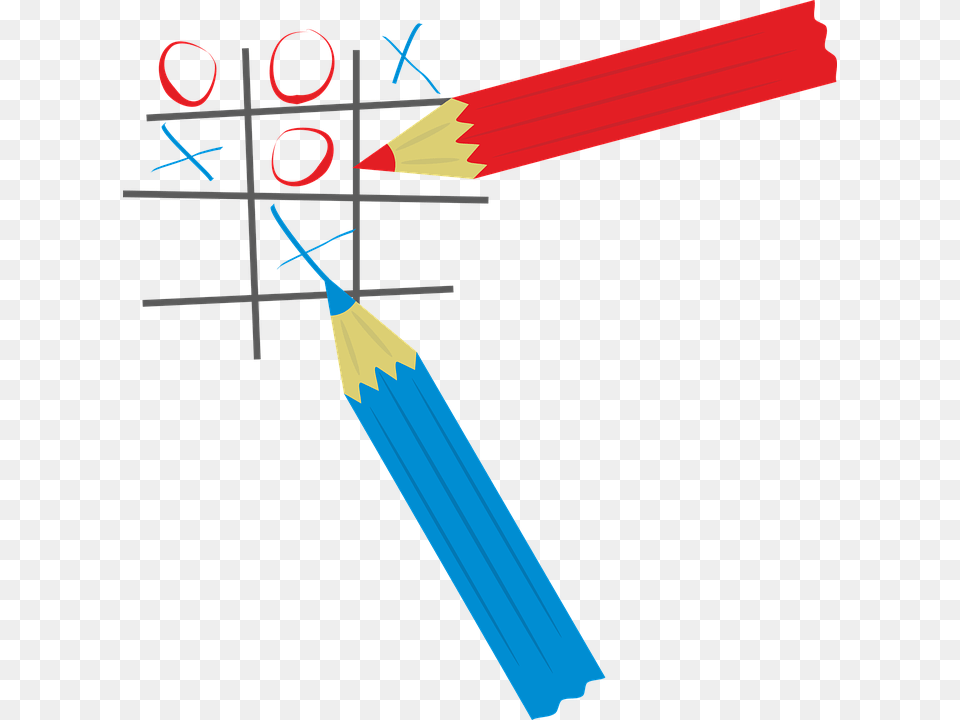 Tic Tac Toe Play Competition Pens Tournament Tic Tac Toe, Pencil Png Image