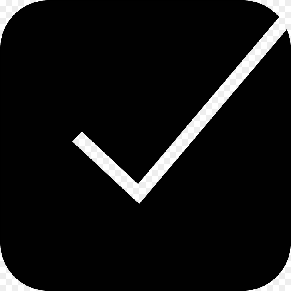 Tick Box Filled Icon Check Mark, Gray Free Png Download