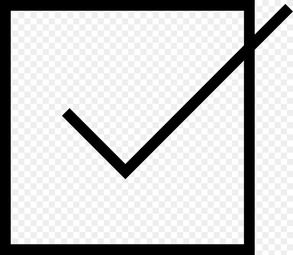 Tick Box With A Check Mark Comments Check Mark In Box, Envelope, Mail, Smoke Pipe Png Image