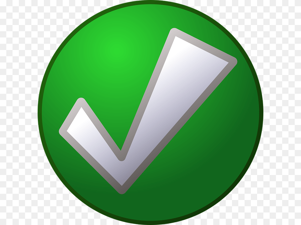 Tick Button Yes Correct Check Green Ok Vote Valid Clipart, Disk Free Transparent Png