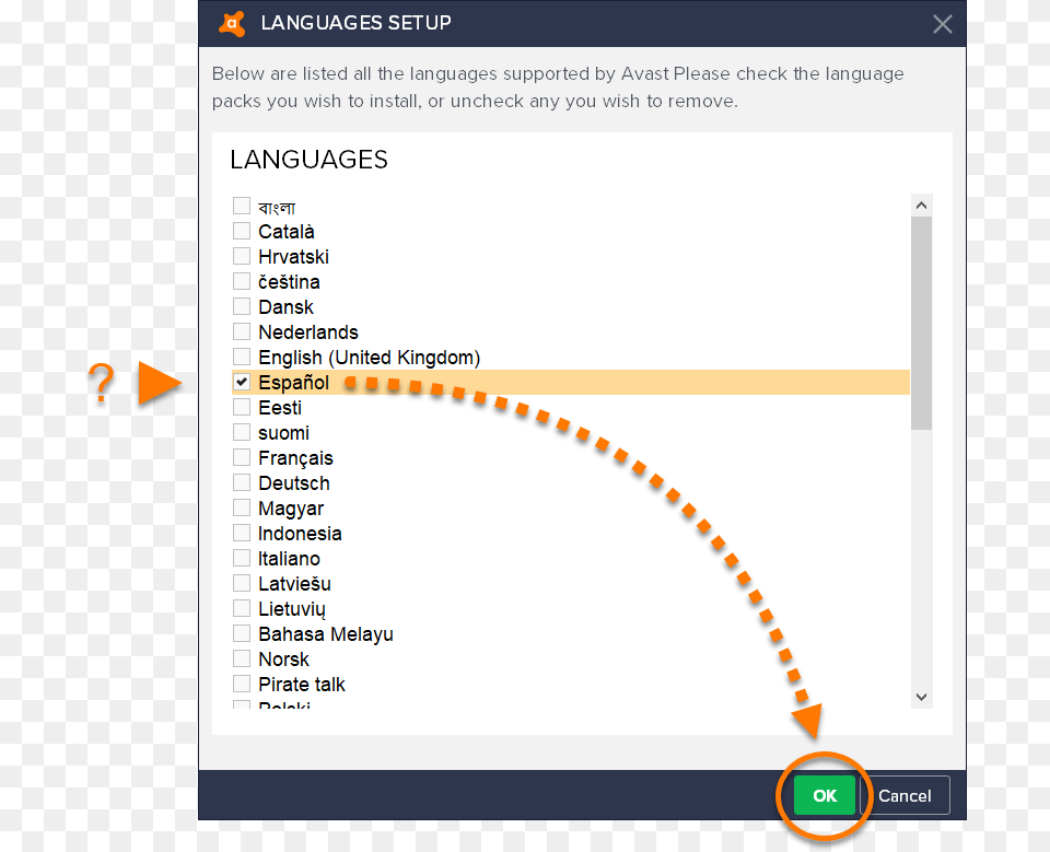 Tick The Box Next To Each Language You Want To Install Dotted Line Oval, Page, Text, File, Chart Free Png