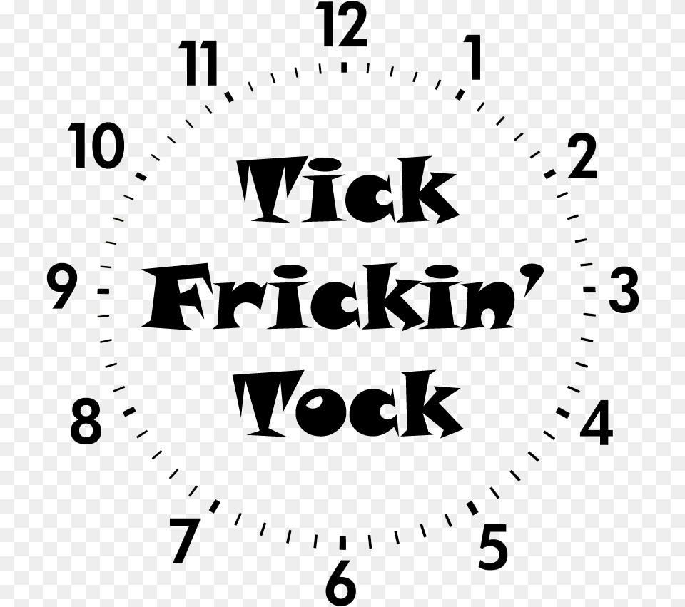 Tick Tock Tick Tock, Analog Clock, Clock, Blackboard Free Transparent Png