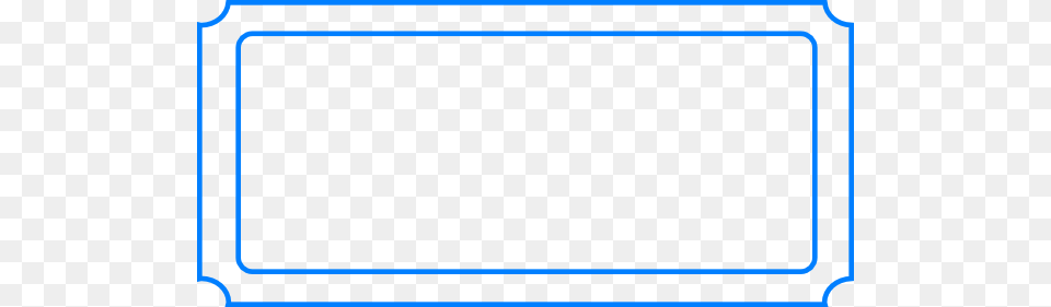 Ticket Blank Blue Clip Art, White Board, Page, Text Free Transparent Png