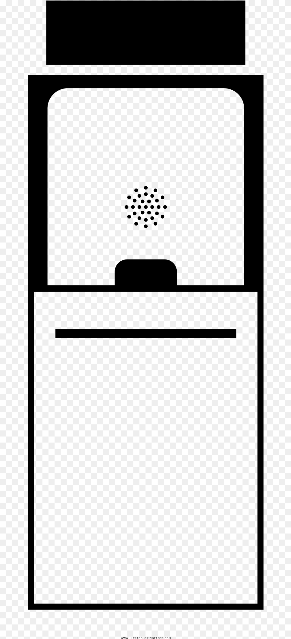 Ticket Booth Coloring, Gray Free Png