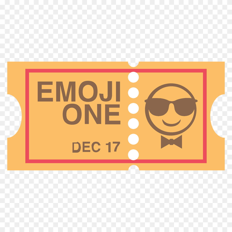 Ticket Emoji Clipart, Paper, Text, Face, Head Png Image