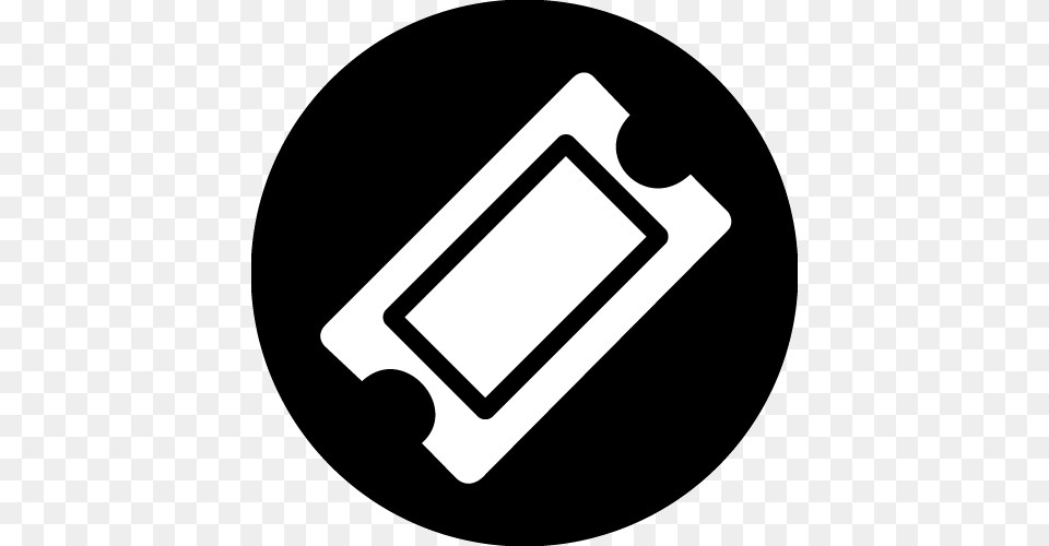 Ticket Icon White, Disk, Stencil, Text Png