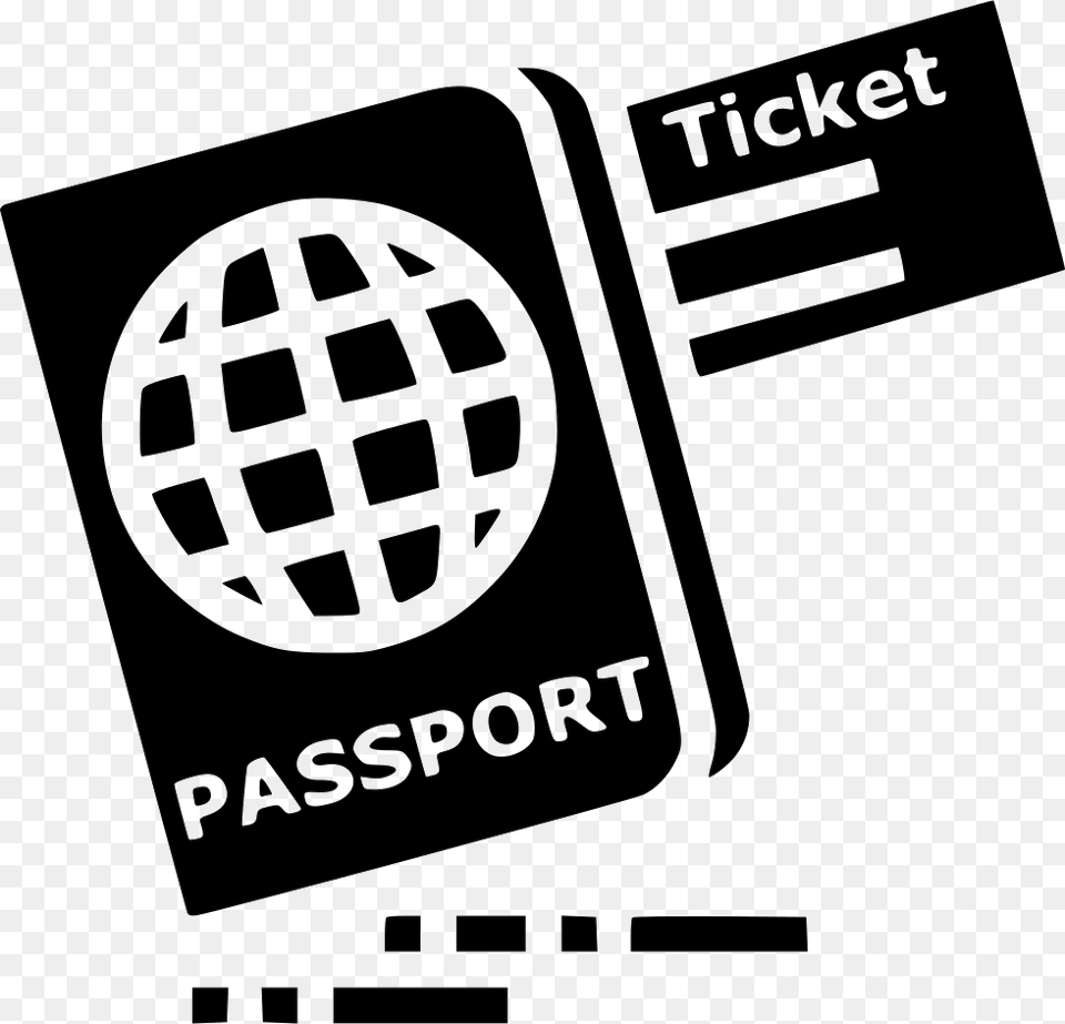 Ticket Passport Travel Visa Identity Tourism Document Icon Passport Visa, Logo, Stencil Free Png Download