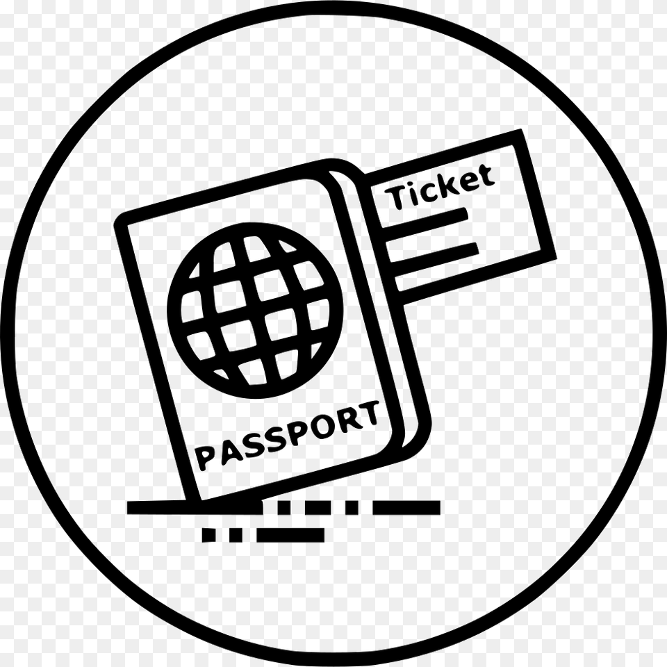 Ticket Passport Travel Visa Identity Tourism Document Passport And Visa Icon, Ammunition, Grenade, Weapon Free Transparent Png