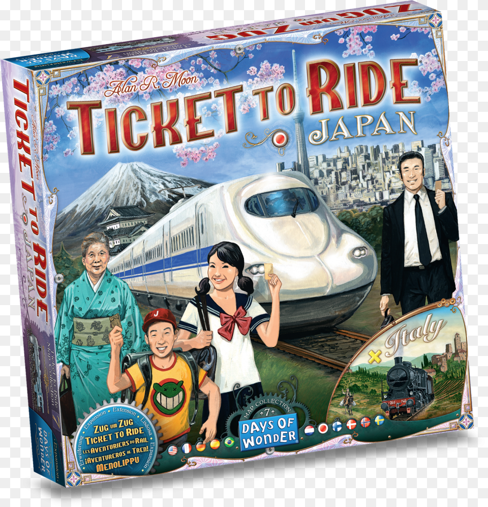 Ticket To Ride Japan Italy, Woman, Adult, Book, Publication Free Png