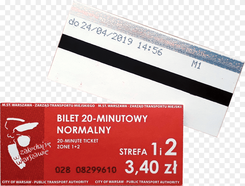 Ticket Warsaw Metro 2019 Zakochaj Si W Warszawie Sportowej, Paper, Text, Business Card Free Png