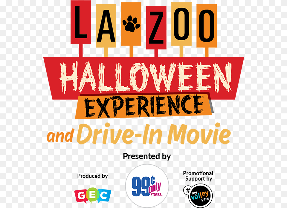 Tickets La Zoo Drive In Movie Nights Halloween Glaza Vertical, Advertisement, Poster, Text Free Transparent Png